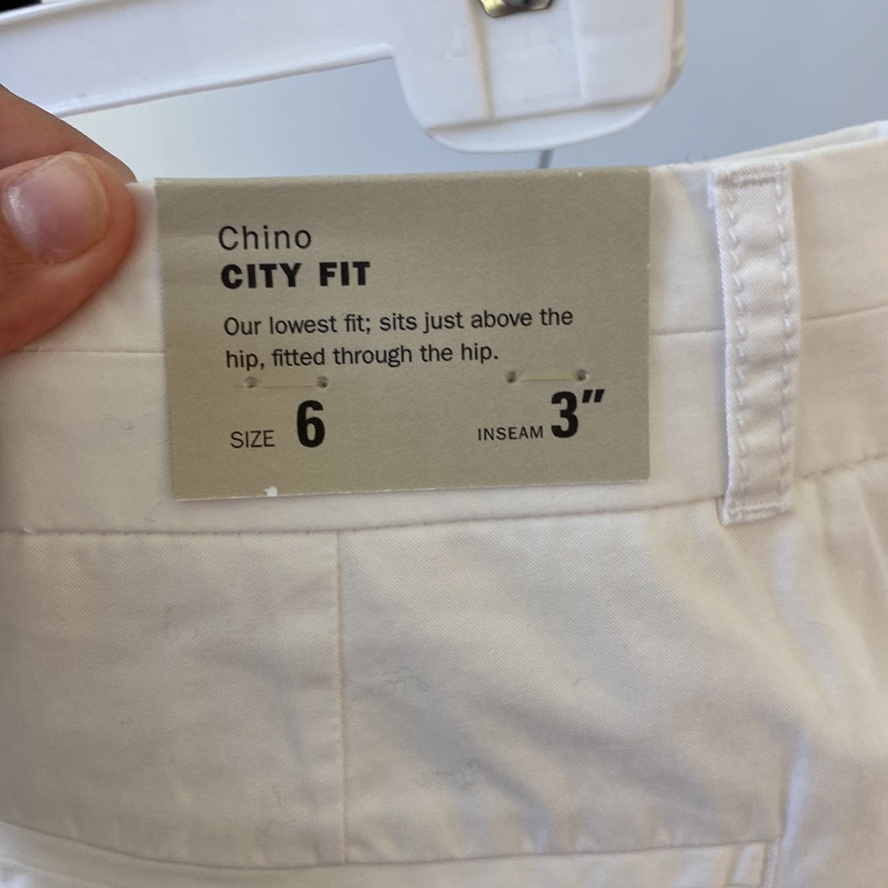 NWT J.Crew white chino 3” shorts size 6 - Picture 4 of 8